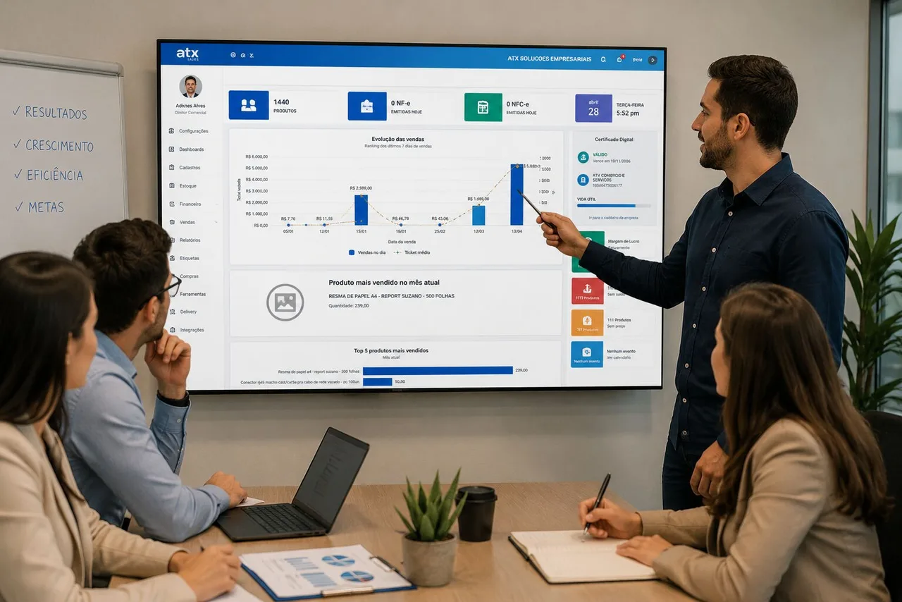 Dashboard do NF Ágil mostrando totais de NFS-e emitidas e empresas cadastradas